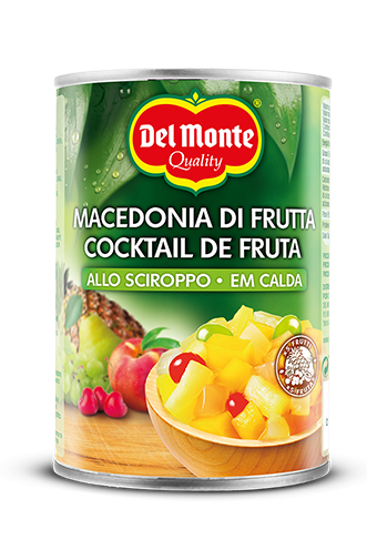 Macedonia di frutta in sciroppo